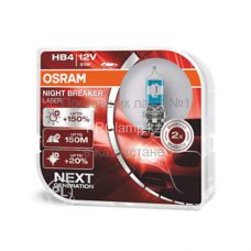 Лампа головного света для автомобиля Osram 9005NBL-HCB  60W 12V P20D 5X2BOXTR 4MOSRM